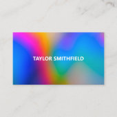 Kleur Splash Modern Swirl Visitekaartje (Voorkant)