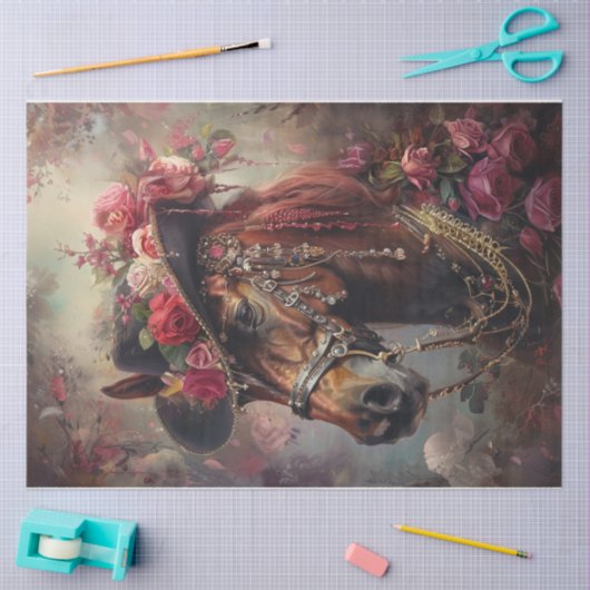 Kleur splash paard 2 tissuepapier (Craft)