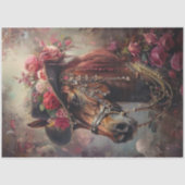 Kleur splash paard 2 tissuepapier (Voorkant)