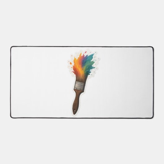 Kleur Splash Paintbrush Bureaumat (Voorkant)