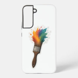 Kleur Splash Paintbrush Samsung Galaxy Hoesje