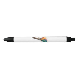 Kleur Splash Paintbrush Zwarte Inkt Pen