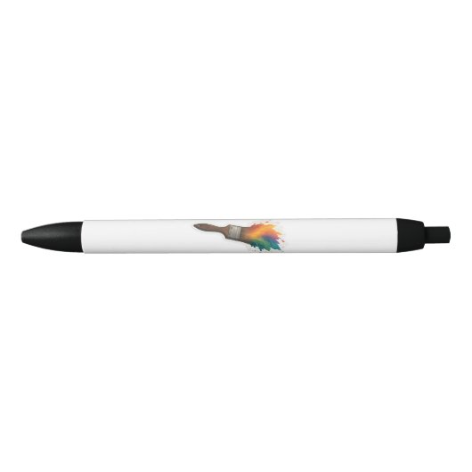 Kleur Splash Paintbrush Zwarte Inkt Pen (Voorkant)