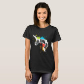 Kleur Splash Parkour Backflip Gratis Running MP T-shirt (Voorkant volledig)