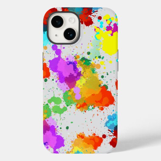 Kleur Splash Patroon CC01 L Grijs BG Case-Mate iPhone Case (Achterkant)