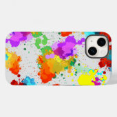 Kleur Splash Patroon CC01 L Grijs BG Case-Mate iPhone Case (Achterkant (horizontaal))