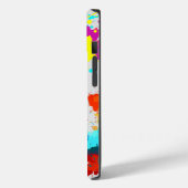 Kleur Splash Patroon CC01 L Grijs BG Case-Mate iPhone Case (Achterkant / Links)