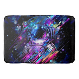 Kleur Splash Sterrenruimte Astronaut Badmat