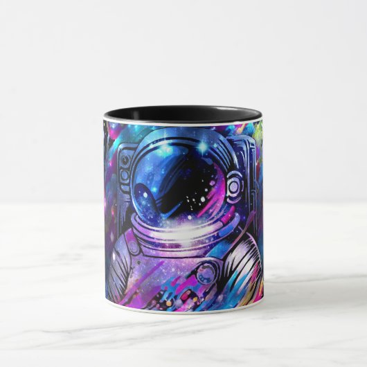 Kleur Splash Sterrenruimte Astronaut Mok (Midden)