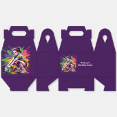 Kleur Splash Volleybal Meisje Verjaardagsfeestje Bedankdoosjes (Ongevouwen)