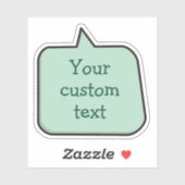 Kleur Spraak Bubble Sticker (Vel)