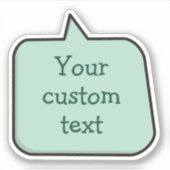 Kleur Spraak Bubble Sticker (Voorkant)