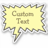 Kleur Spraak Bubble Sticker (Voorkant)