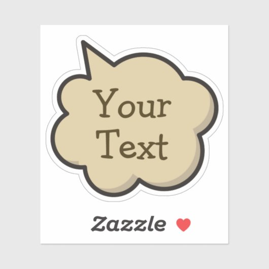 Kleur Spraak Bubble Sticker (Vel)