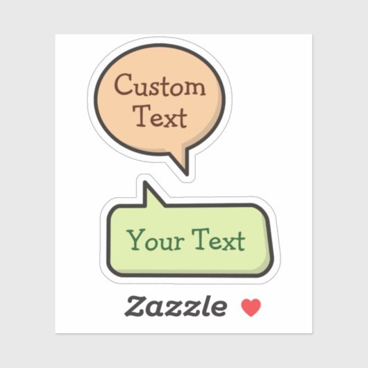 Kleur Spraak Bubble Stickers (Vel)