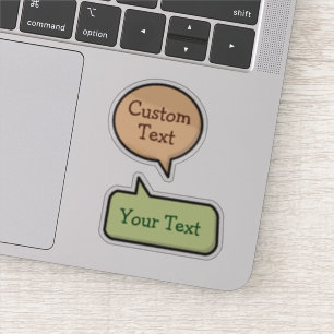 Kleur Spraak Bubble Stickers