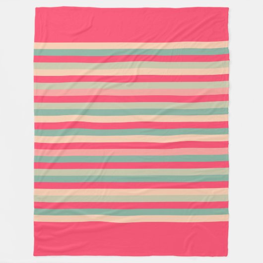Kleur Stiped 151214 Fleece Deken (Voorkant)