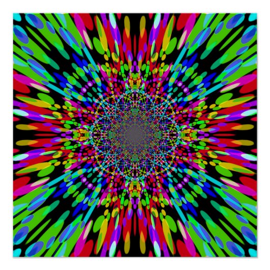 Kleur Stippen 3 Poster (Voorkant)