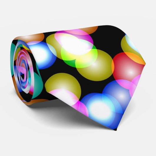 Kleur Stippen 3 Stropdas (Opgerold)