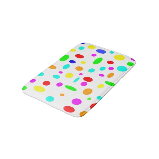 Kleur Stippen Bath Mat (Gekanteld)