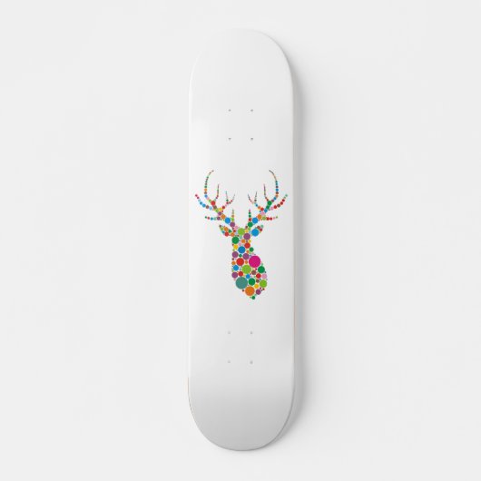 Kleur Stippen Deer Persoonlijk Skateboard (Voorkant)