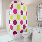 Kleur stippen douchegordijn (In situ)