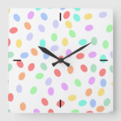 Kleur Stippen wandklok (Voorkant)