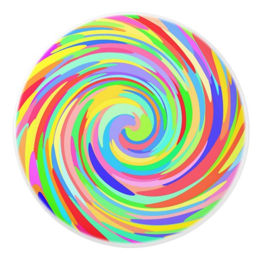 Kleur Stippen zwenkdeurknop Keramische Knop (Voorkant)