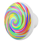 Kleur Stippen zwenkdeurknop Keramische Knop (Rechts)