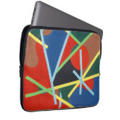 Kleur Stok Patroon Laptop Hoes (Voorkant Rechts)