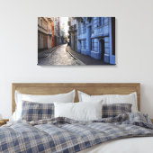 Kleur Straten van Old San Juan Canvas Afdruk (Insitu (Slaapkamer))