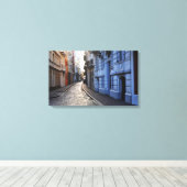 Kleur Straten van Old San Juan Canvas Afdruk (Insitu (Houten vloer))