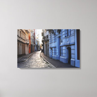 Kleur Straten van Old San Juan Canvas Afdruk