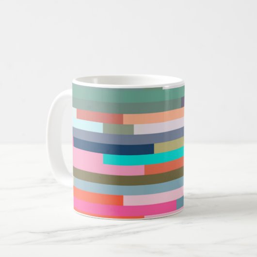 Kleur Streep Mok (Voorkant links)