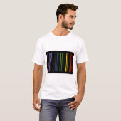 Kleur Streepjescode – Digitale Esthetiek T-shirt (Voorkant volledig)
