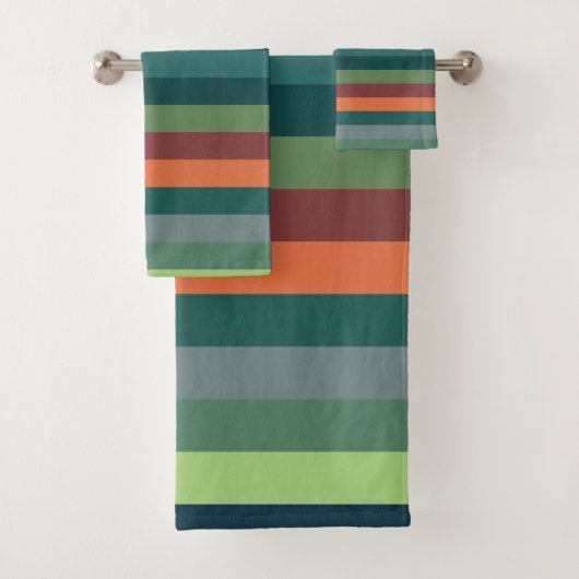 Kleur strepen bad handdoek (Insitu)