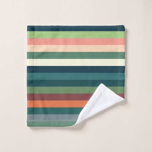 Kleur strepen bad handdoek (Wasdoekje)