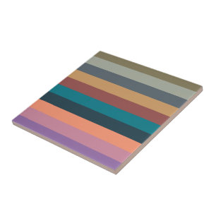 kleur strepen in kleurrijke pastel tegeltje