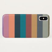 kleur strepen kleurrijk pastel Case-Mate iPhone case (Achterkant (horizontaal))