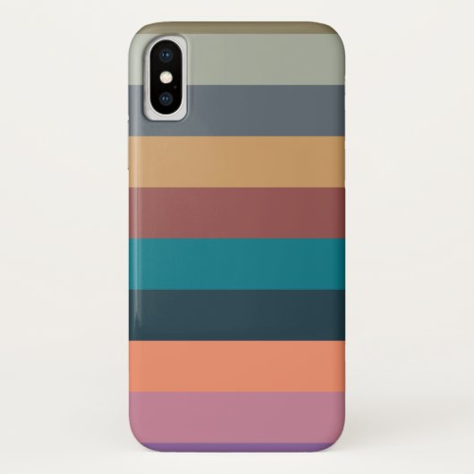 kleur strepen kleurrijk pastel Case-Mate iPhone case (Achterkant)