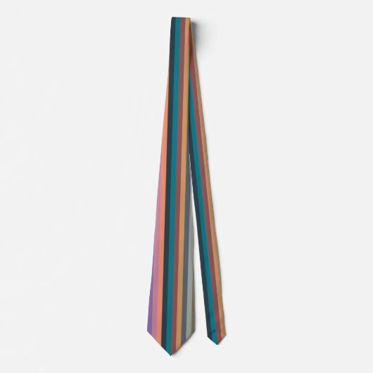 kleur strepen kleurrijk pastel stropdas (Voorkant)
