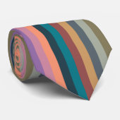 kleur strepen kleurrijk pastel stropdas (Opgerold)