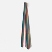 kleur strepen kleurrijk pastel stropdas (Achterkant)