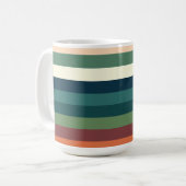 Kleur strepen koffiemok (Voorkant links)