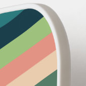 Kleur Strepen Patroon Gepersonaliseerd Pickleball Paddle (Links Detail)