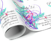 Kleur Swirl Christelijke deugdzame vrouw Cadeaupapier (Rol Hoek)