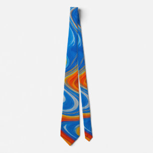 Kleur Swirl Mannen necktie Stropdas