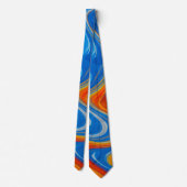 Kleur Swirl Mannen necktie Stropdas (Achterkant)