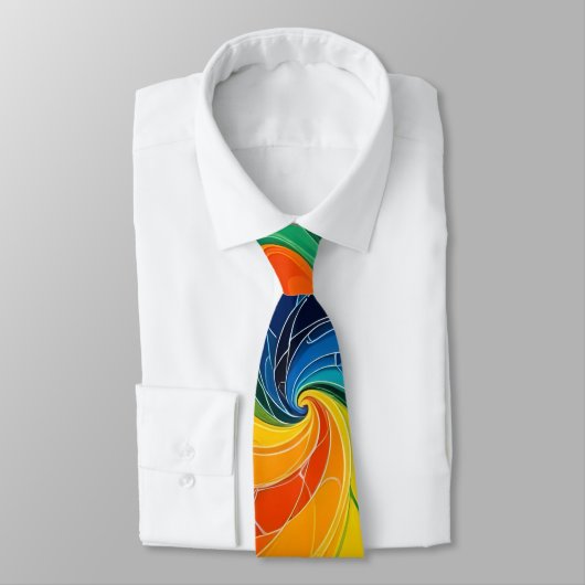 Kleur Swirl Mannen stropdas (Gebonden)