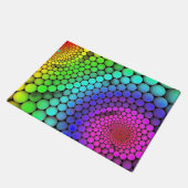 Kleur Swirl Regenboog Modern Sfeer Patroon Deurmat (Schuin)